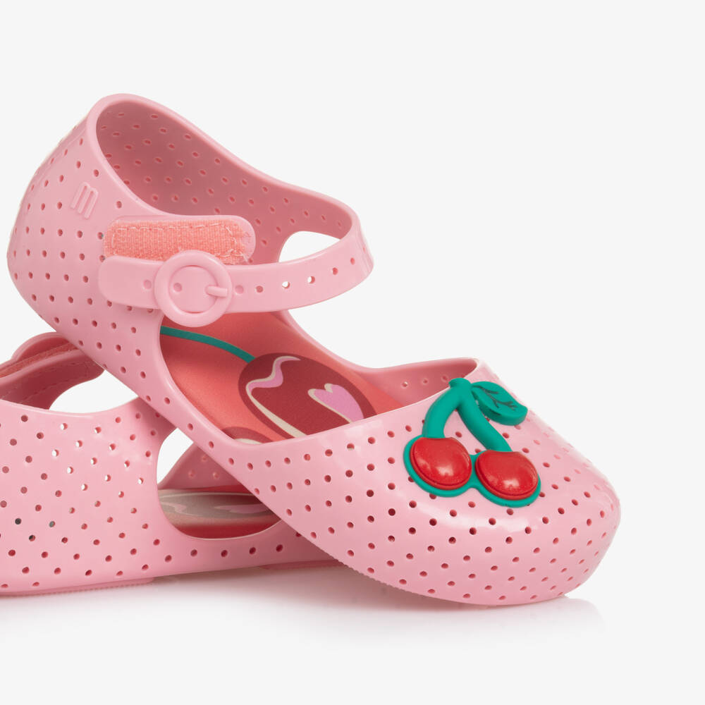 Mini Melissa-أحذية جلي بناتي بلون الكرز الوردي | Childrensalon Outlet