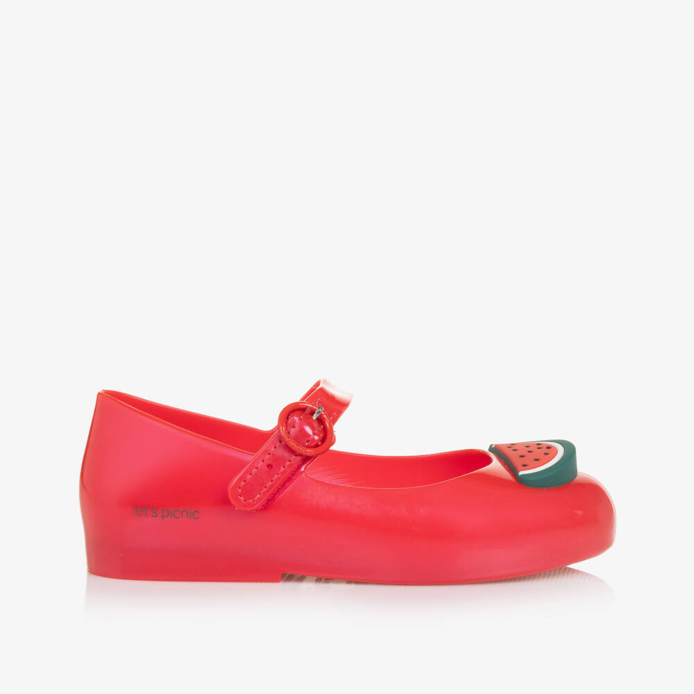 Mini Melissa-Girls Cherry Delight Jelly Flats | Childrensalon Outlet