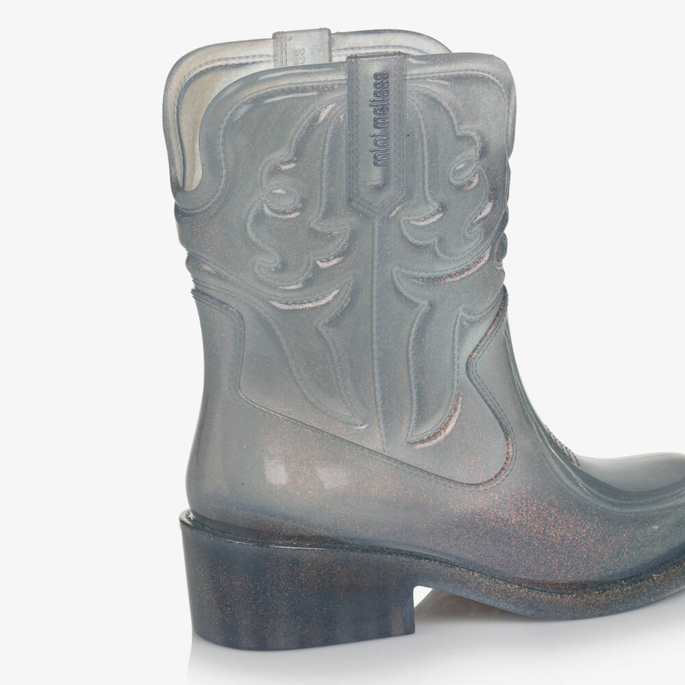 Mini Melissa-Girls Glittery Western-Style Boots | Childrensalon Outlet
