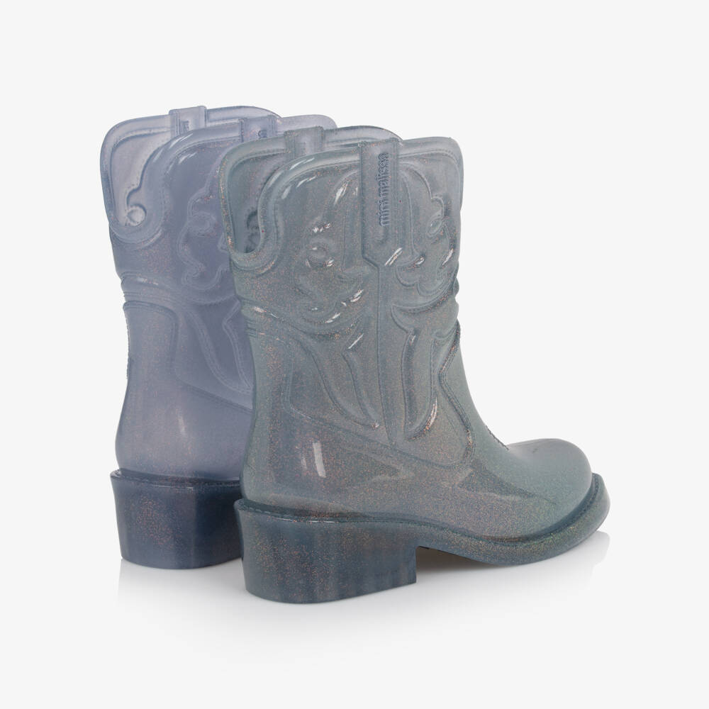 Mini Melissa-Girls Glittery Western-Style Boots | Childrensalon Outlet