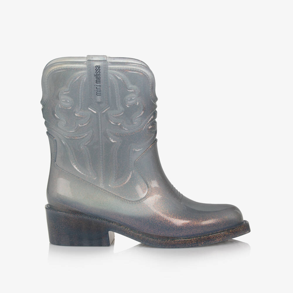 Mini Melissa-Girls Glittery Western-Style Boots | Childrensalon Outlet