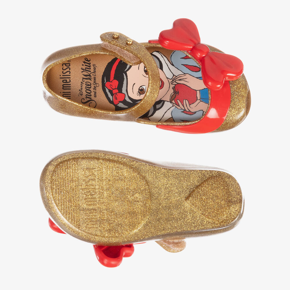 Mini Melissa-Girls Gold Disney Jelly Shoes | Childrensalon Outlet