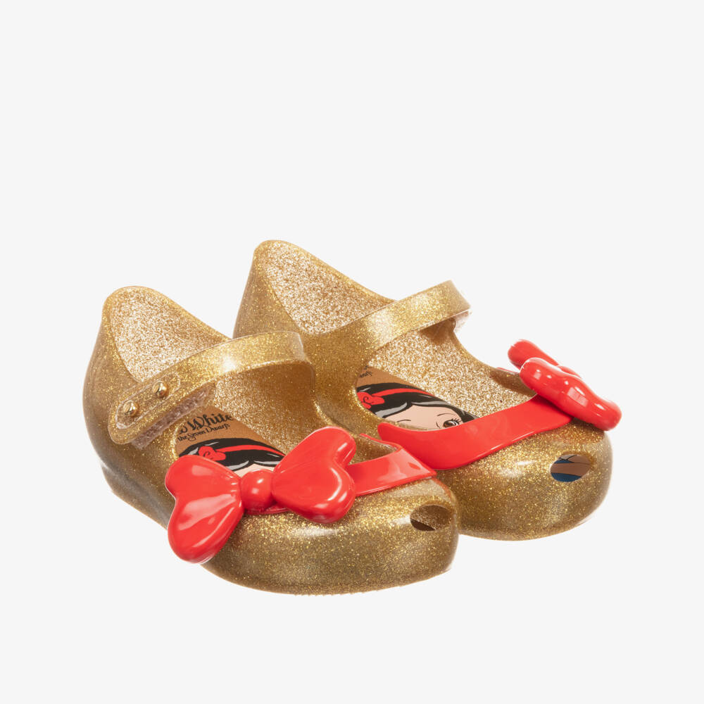 Mini Melissa-Girls Gold Disney Jelly Shoes | Childrensalon Outlet