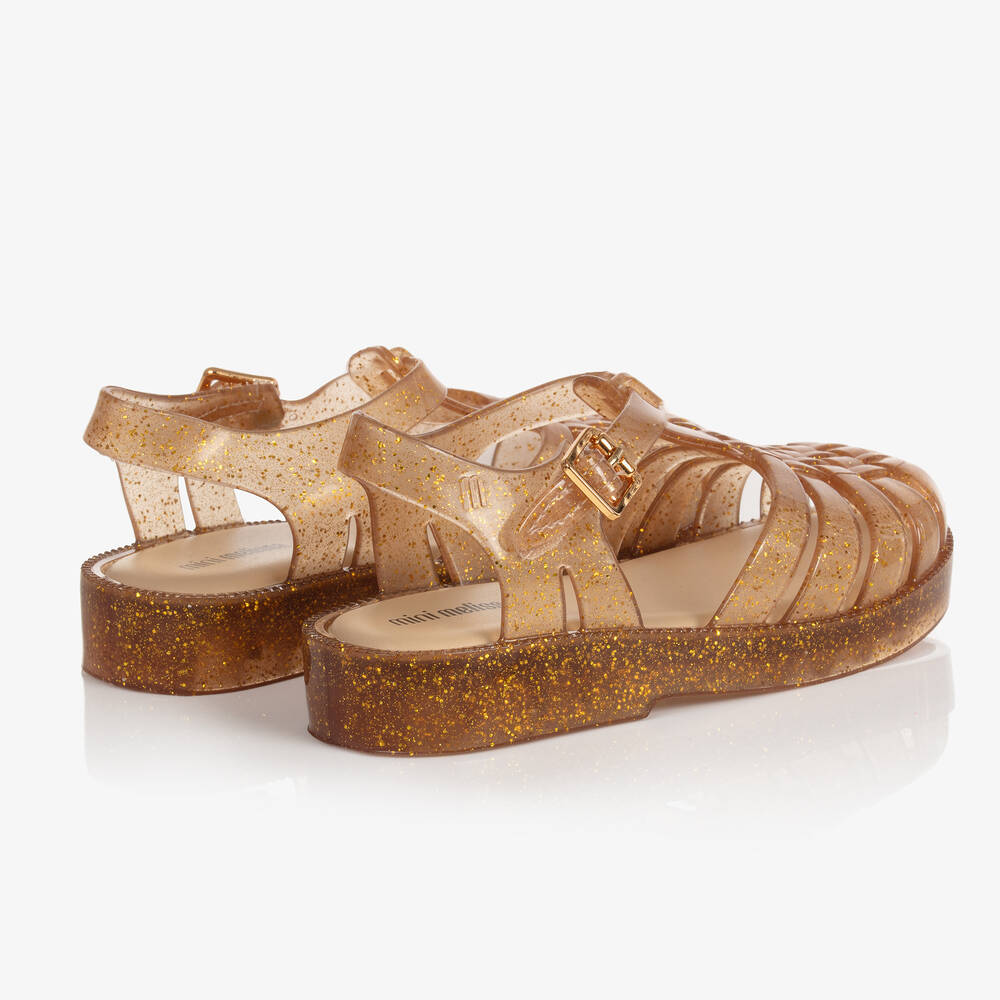 Mini melissa gold glitter sale