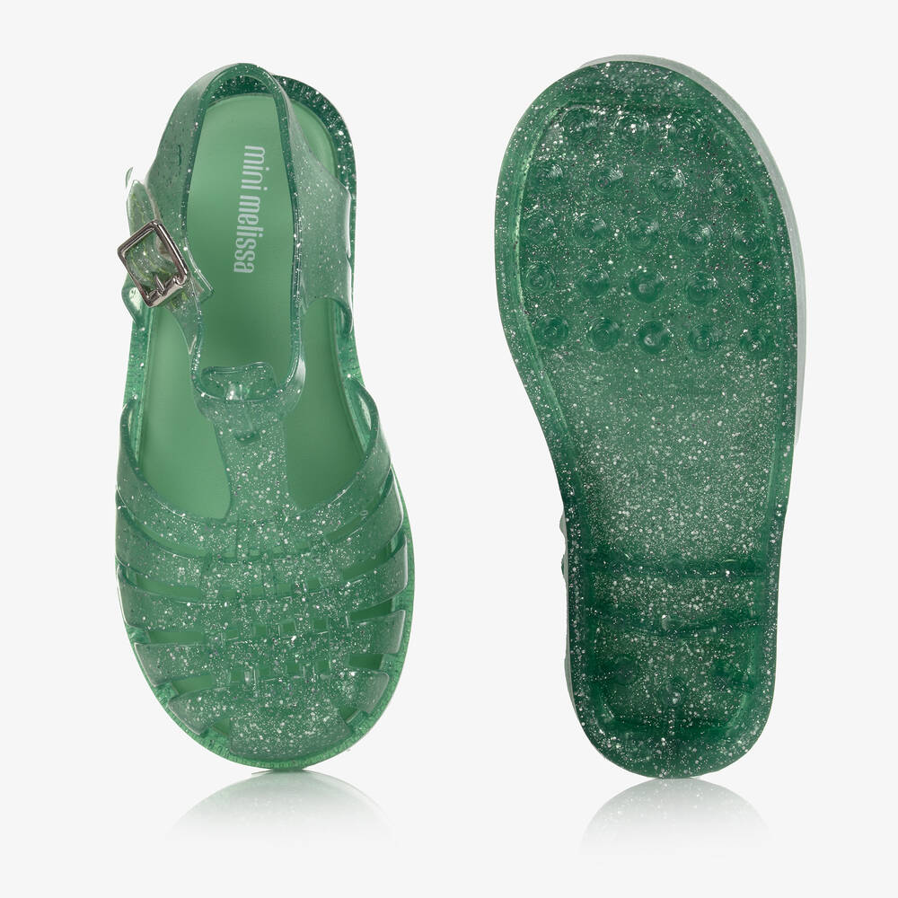 Sparkle jelly top shoes