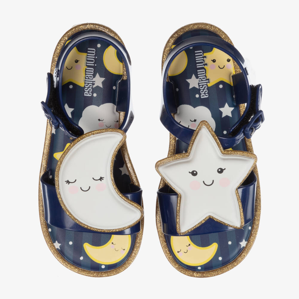Mini Melissa-صندل جيلي لون كحلي للبنات | Childrensalon Outlet
