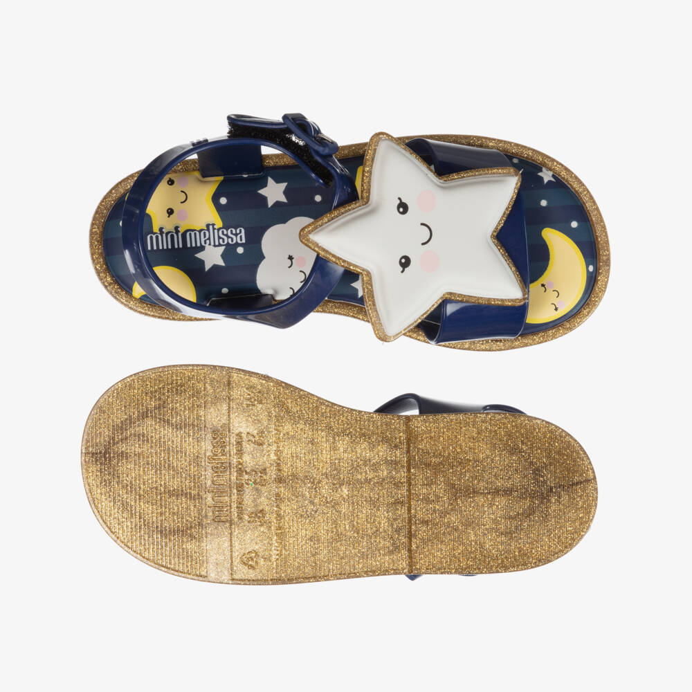 Mini Melissa-صندل جيلي لون كحلي للبنات | Childrensalon Outlet