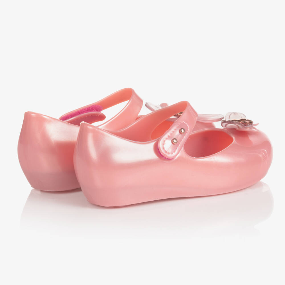 Mini Melissa-Girls Pink Bugs Jelly Shoes | Childrensalon Outlet