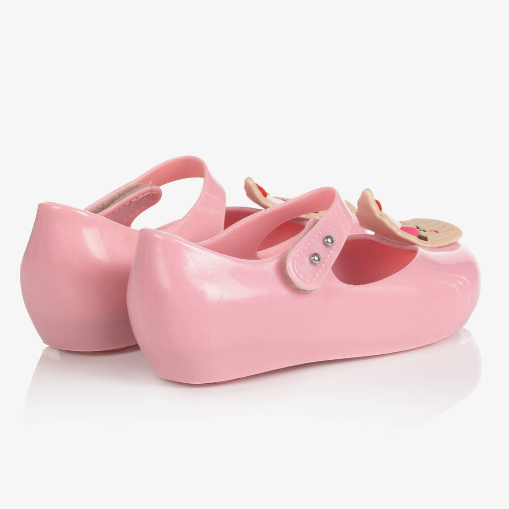 Mini Melissa Girls Pink Cupcake Jelly Shoes Childrensalon Outlet