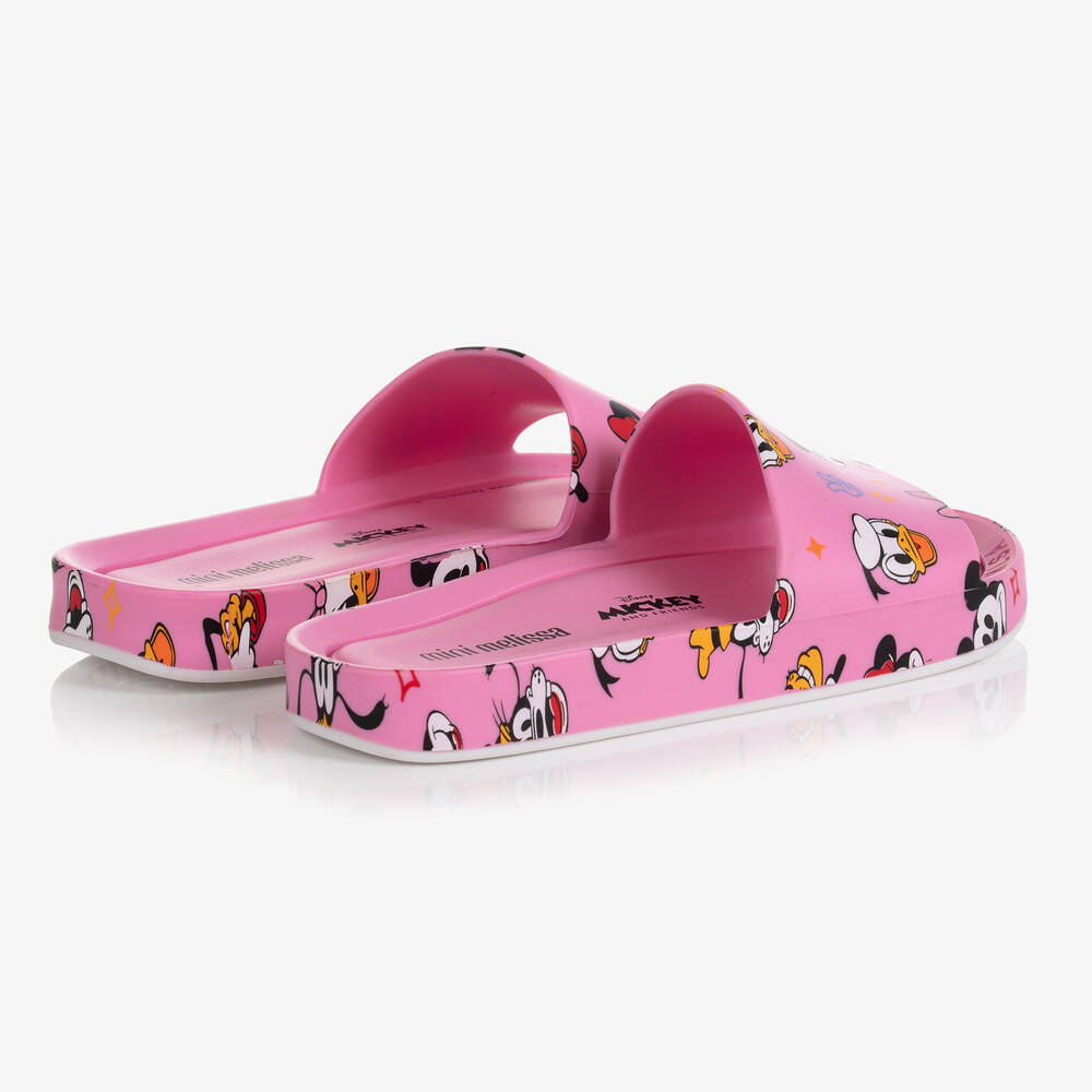 Mini Melissa-Розовые пляжные шлепанцы Disney | Childrensalon Outlet