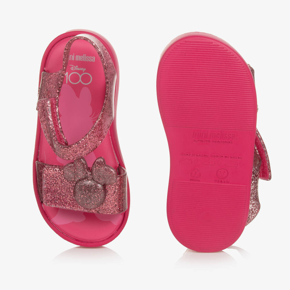 Mini Melissa-Girls Pink Disney Jelly Sandals | Childrensalon Outlet