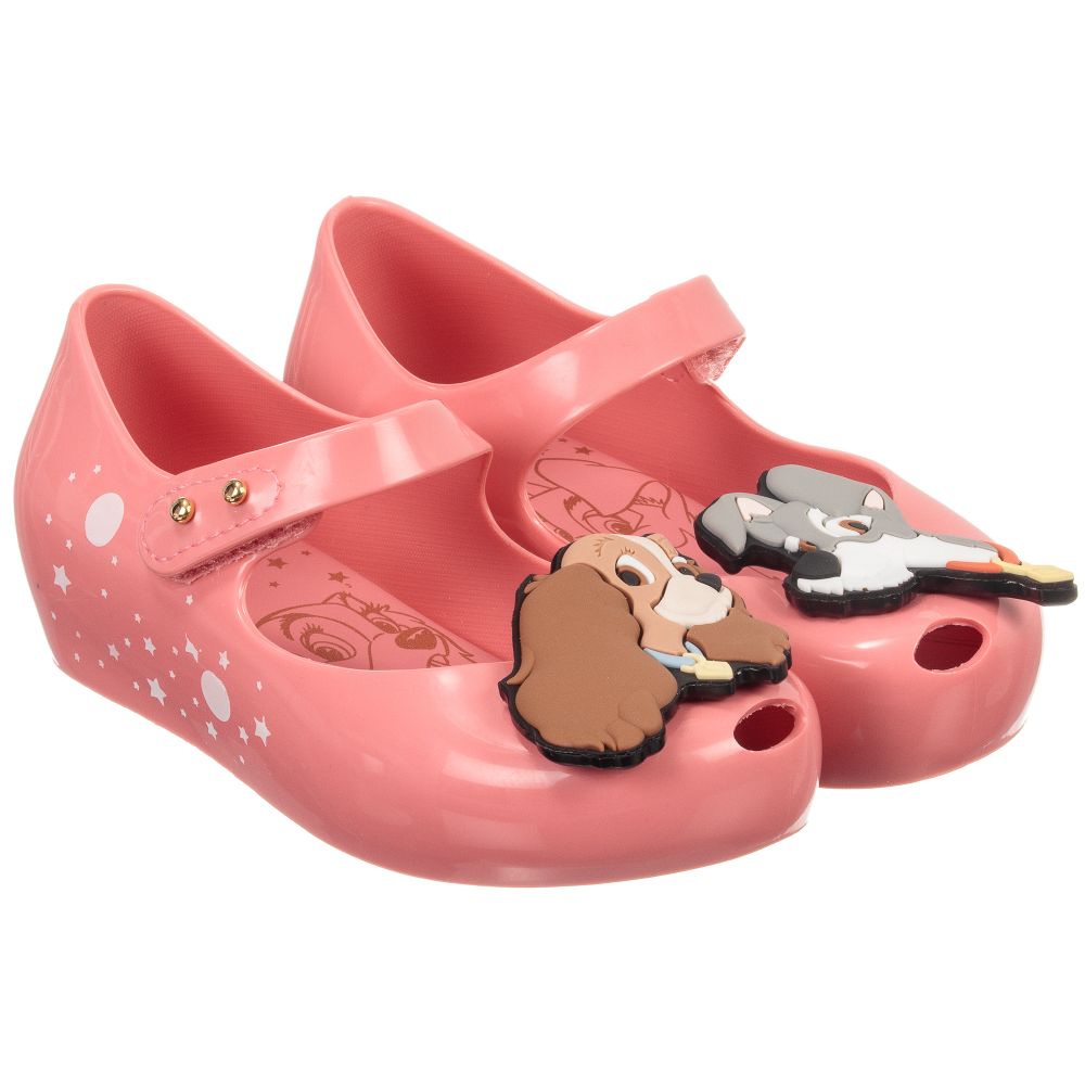 Mini Melissa - Girls Pink Disney Jelly Shoes | Childrensalon