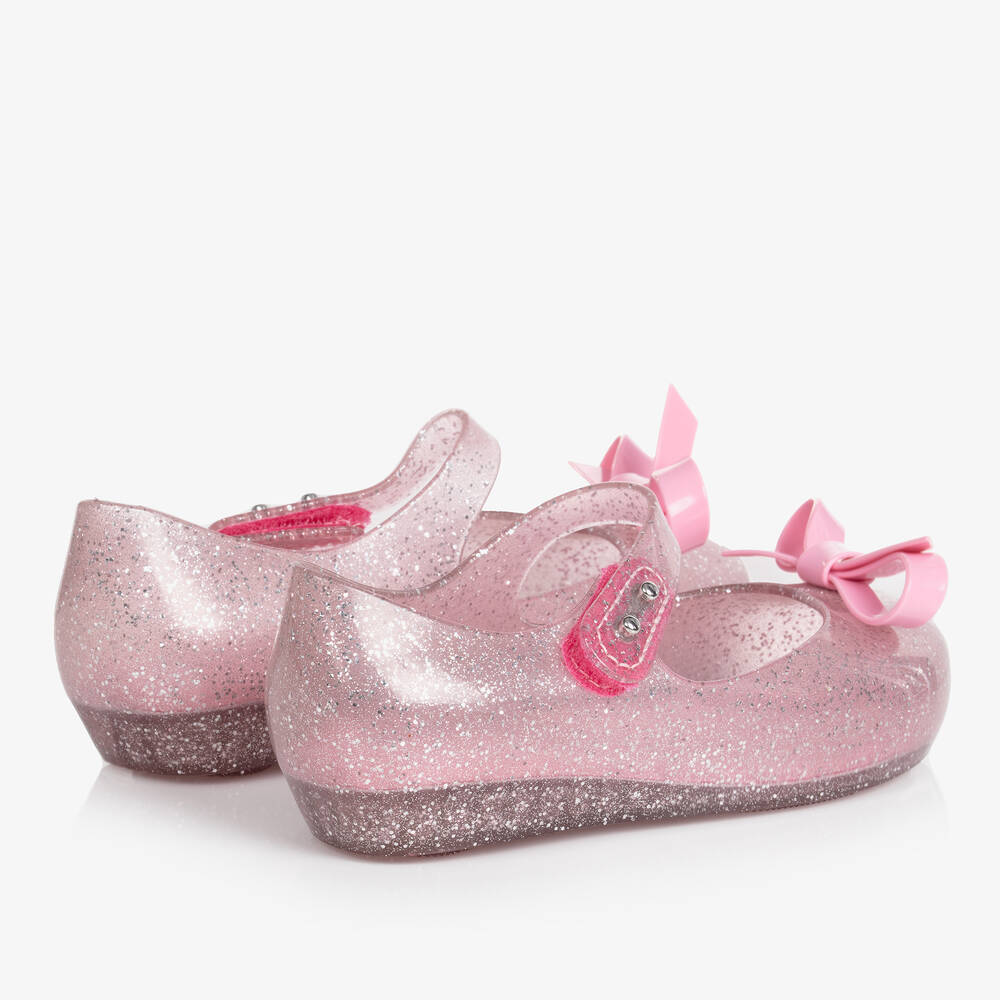 Mini melissa pink glitter new arrivals
