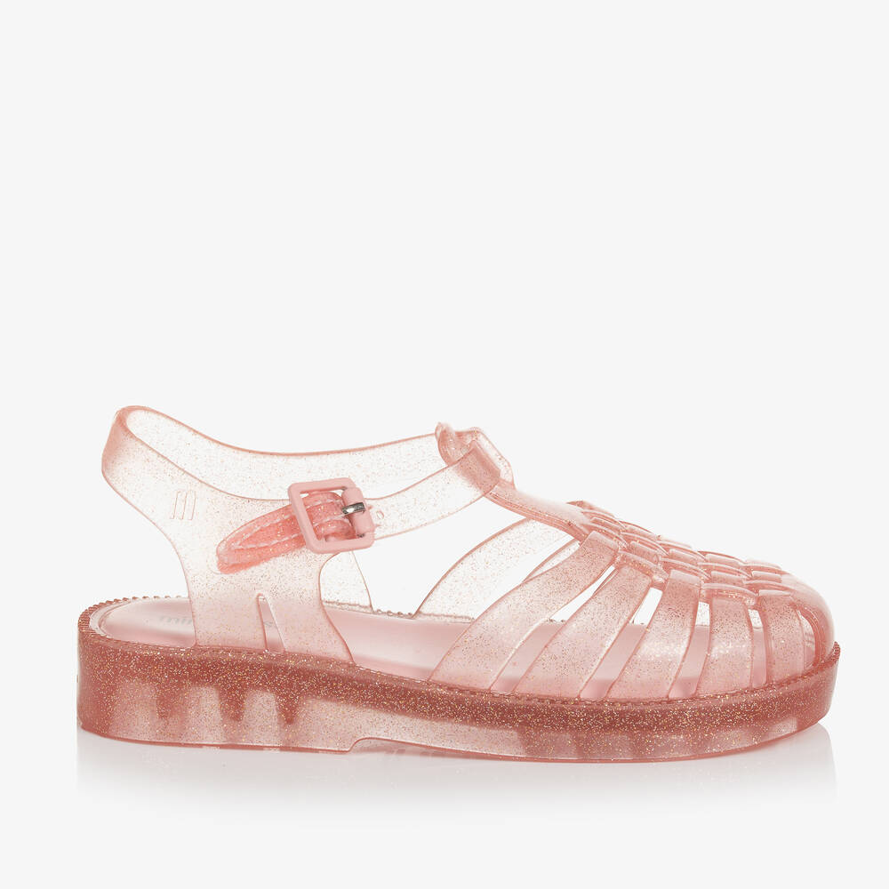 Mini melissa on sale pink glitter