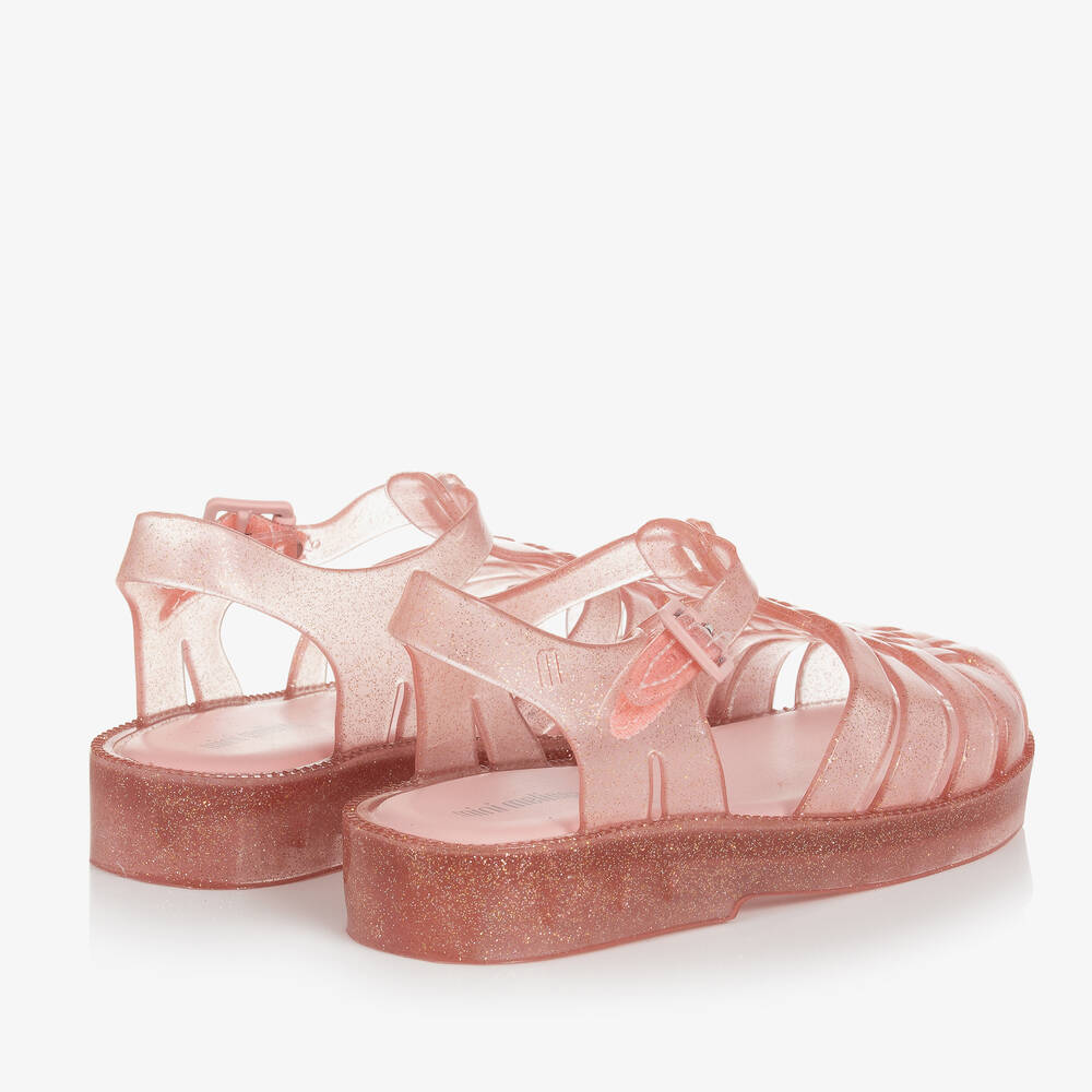 Pink glitter hotsell jelly sandals