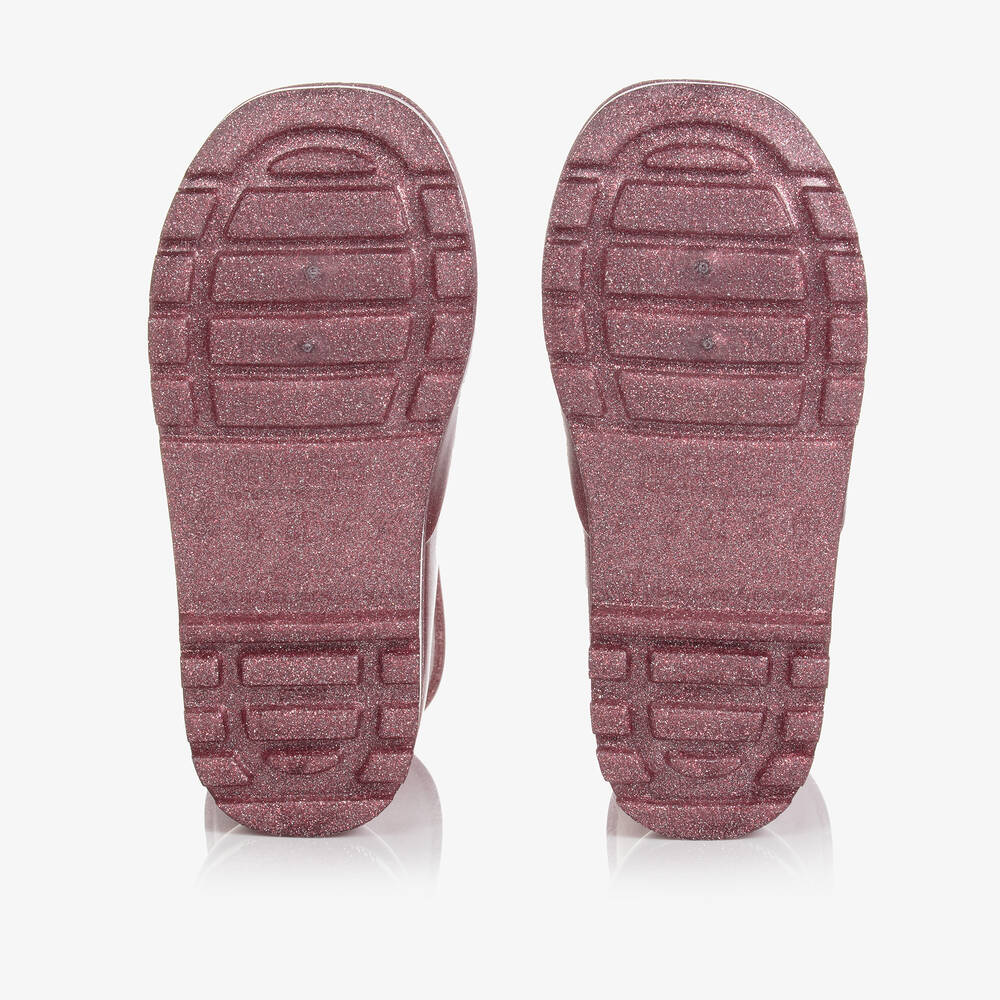 Mini Melissa-Розовые резиновые сапоги с блестками | Childrensalon Outlet