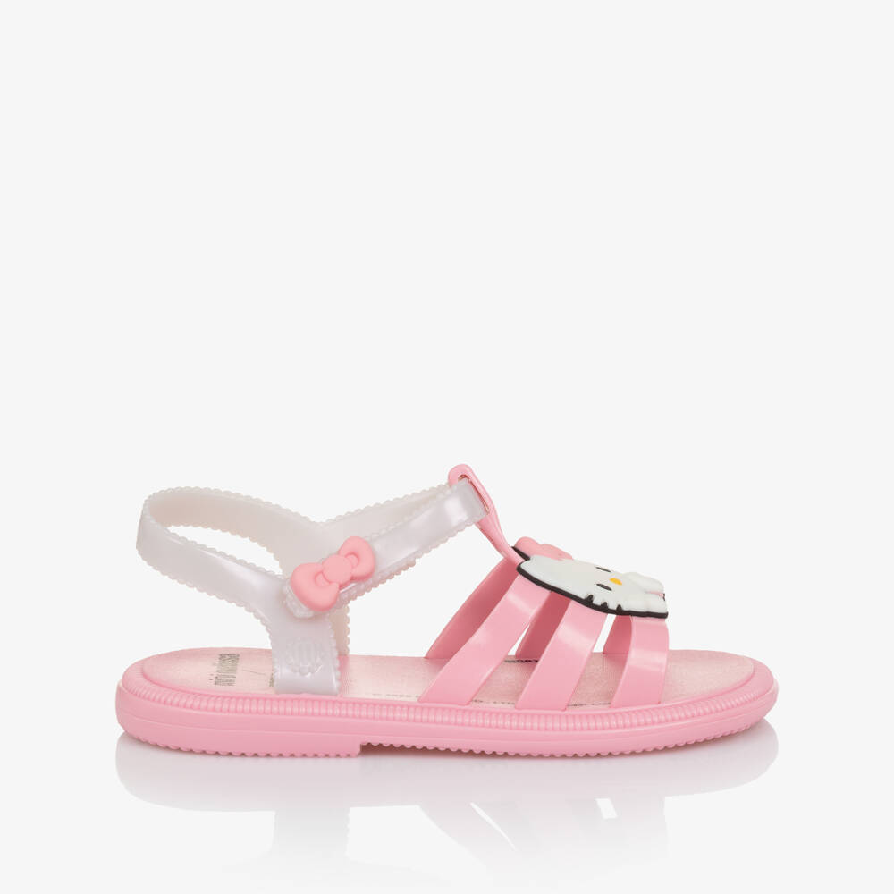 Mini Melissa-صنادل وردية هالو كيتي | Childrensalon Outlet