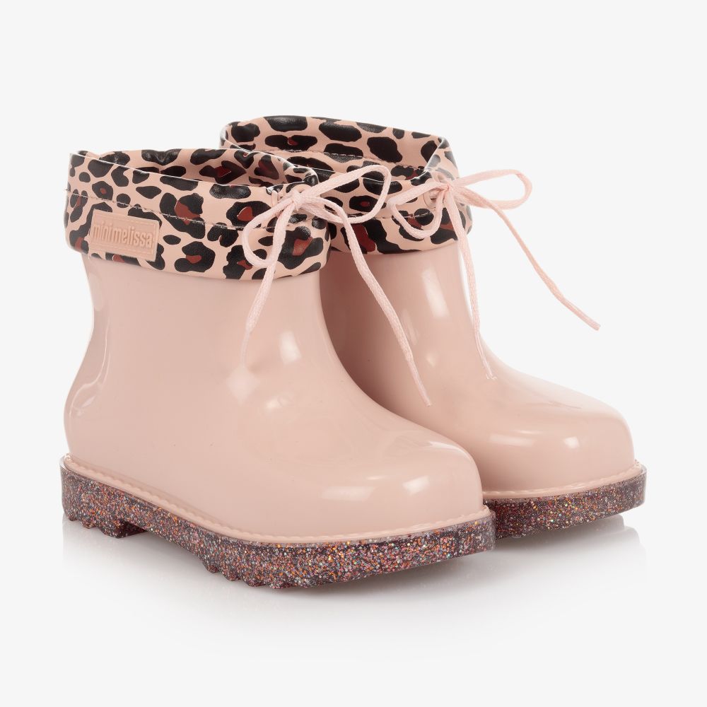 Mini Melissa - Girls Pink Jelly Boots | Childrensalon