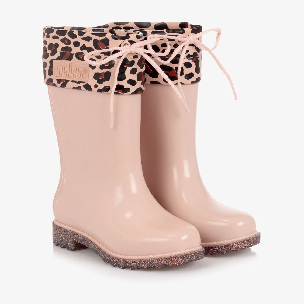 Mini Melissa - Girls Pink Jelly Boots | Childrensalon