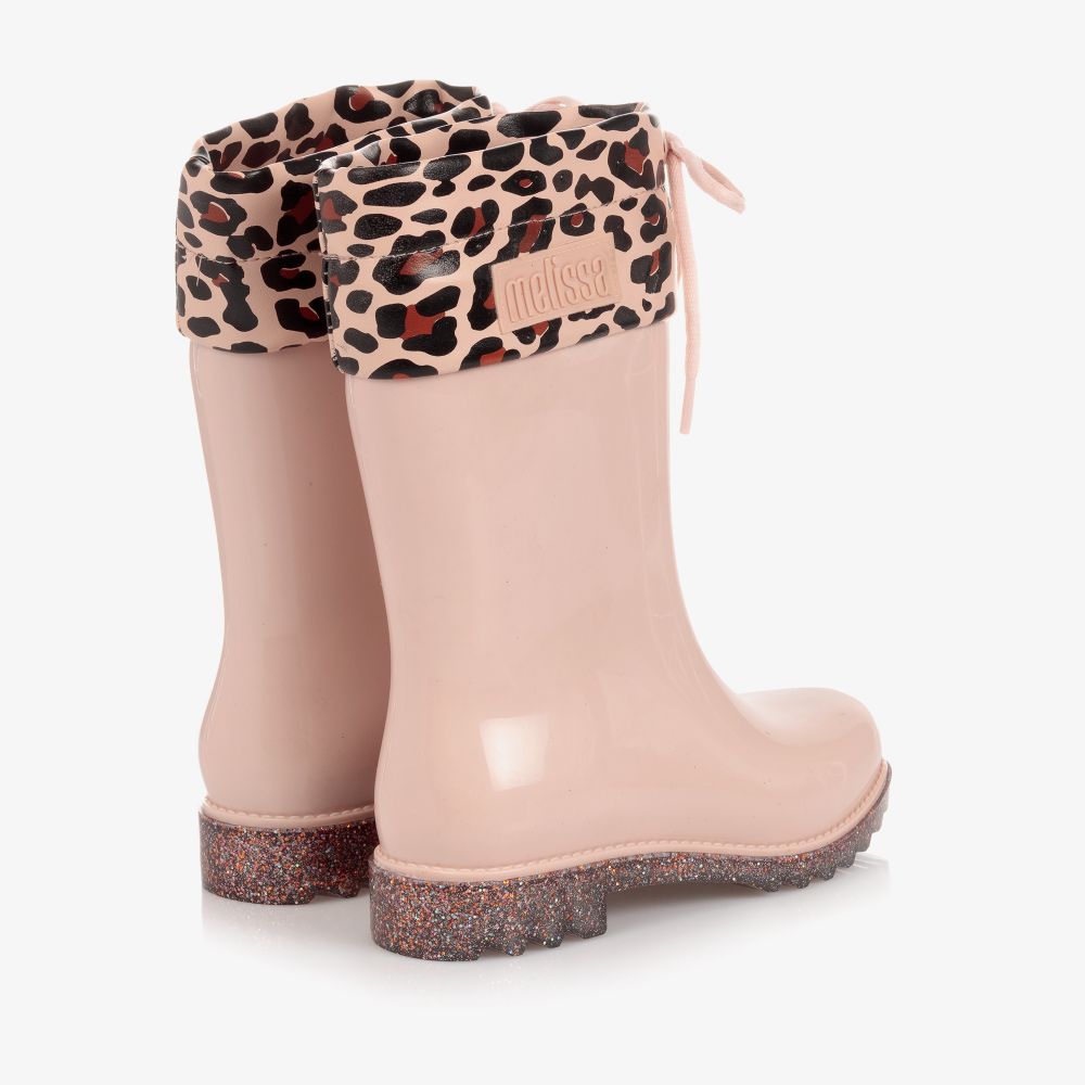 Mini Melissa Girls Pink Jelly Boots