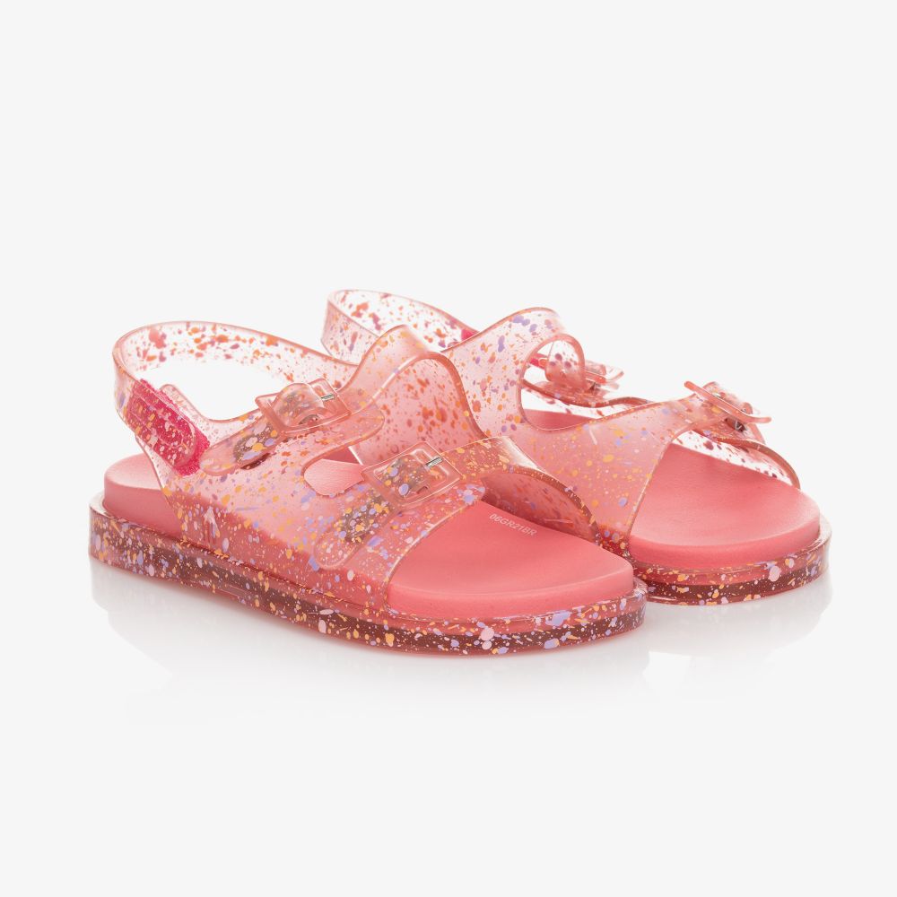 Mini Melissa - Розовые резиновые сандалии для девочек | Childrensalon