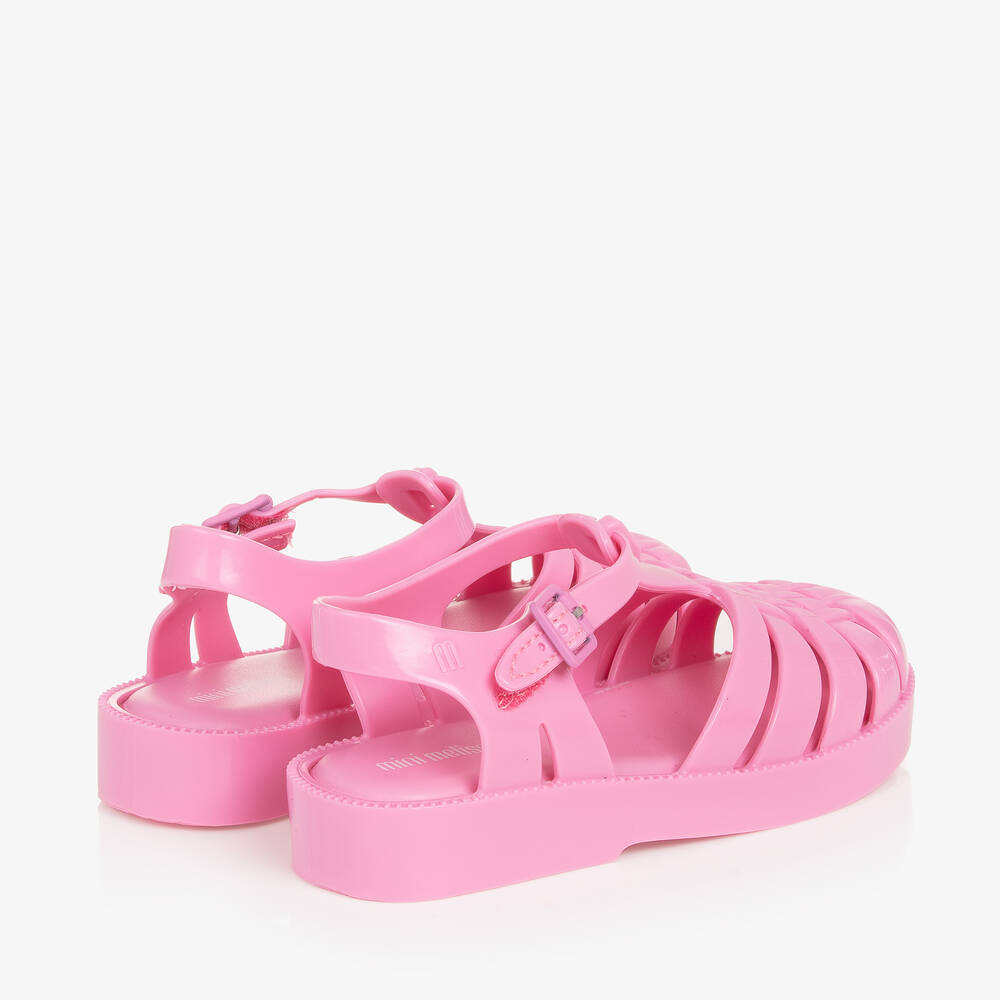 Mini Melissa-Girls Pink Jelly Sandals | Childrensalon Outlet