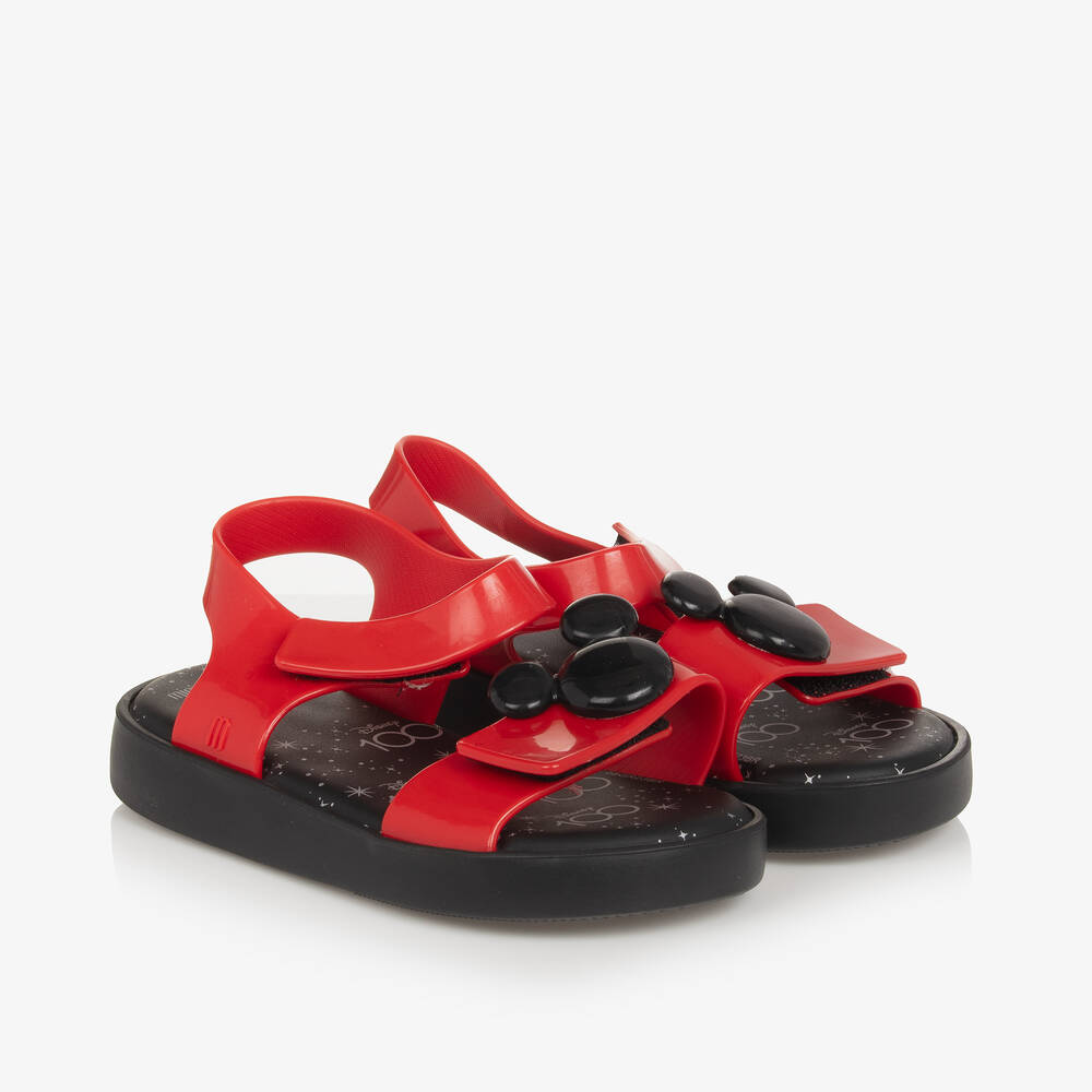 Mini Melissa-Girls Red Disney Jelly Sandals | Childrensalon Outlet