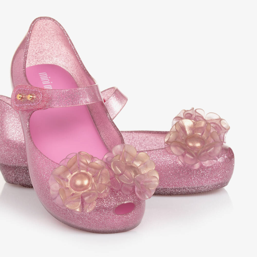 Mini Melissa-أحذية جلي بناتي بلون وردي زاهي | Childrensalon Outlet