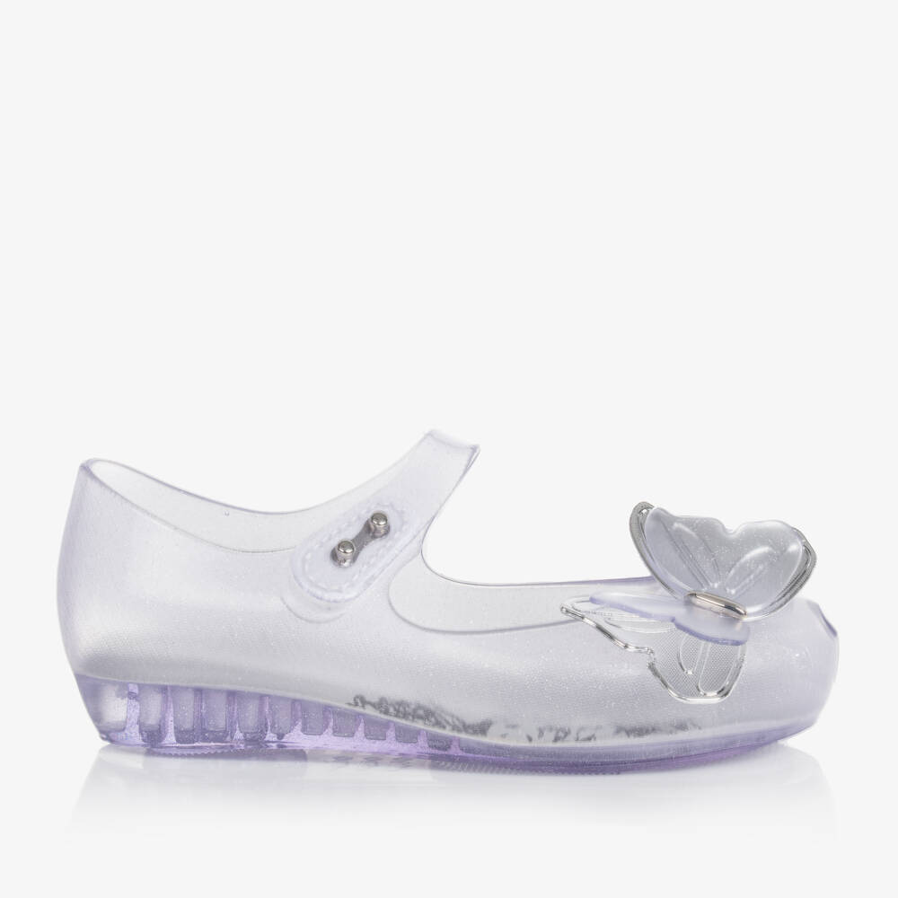Mini Melissa-حذاء جلي لامع للبنات بتصميم فراشة | Childrensalon Outlet