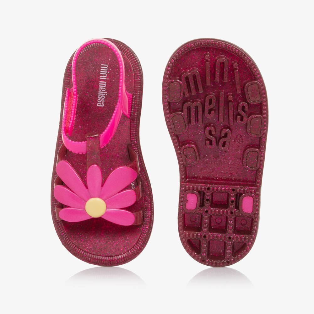 Mini Melissa-Блестящие сандалии с ромашками для девочек | Childrensalon Outlet