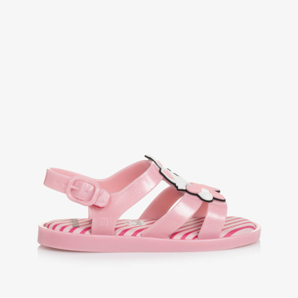 Mini Melissa-صنادل وردية براقة للفتيات | Childrensalon Outlet