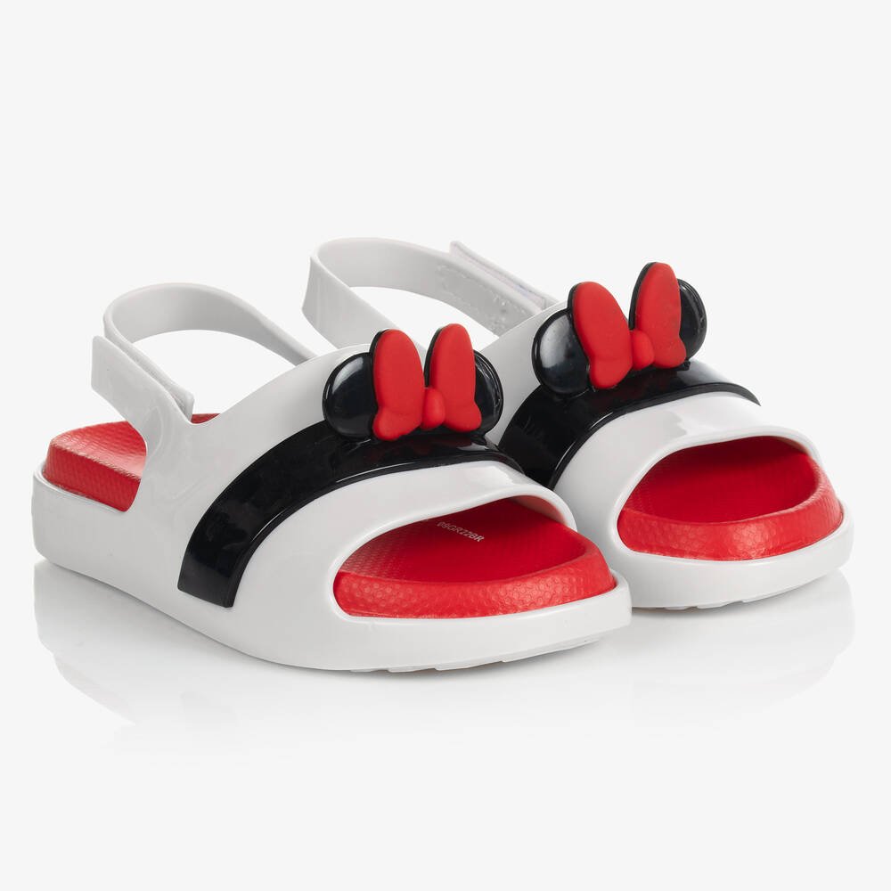 Mini Melissa - Sandales blanches Minnie fille | Childrensalon