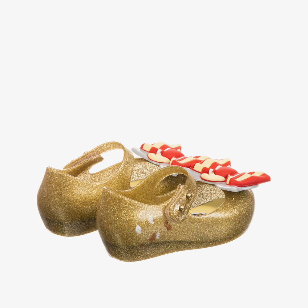 Mini Melissa-Gold Dumbo Jelly Shoe | Childrensalon Outlet
