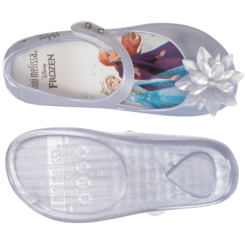 MINI MELISSA Girls Grey Disney Frozen Jelly Shoe