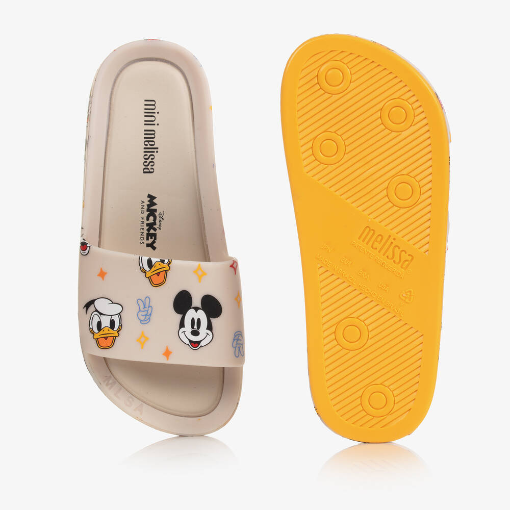 Mini Melissa Ivory Disney Beach Sliders Childrensalon Outlet