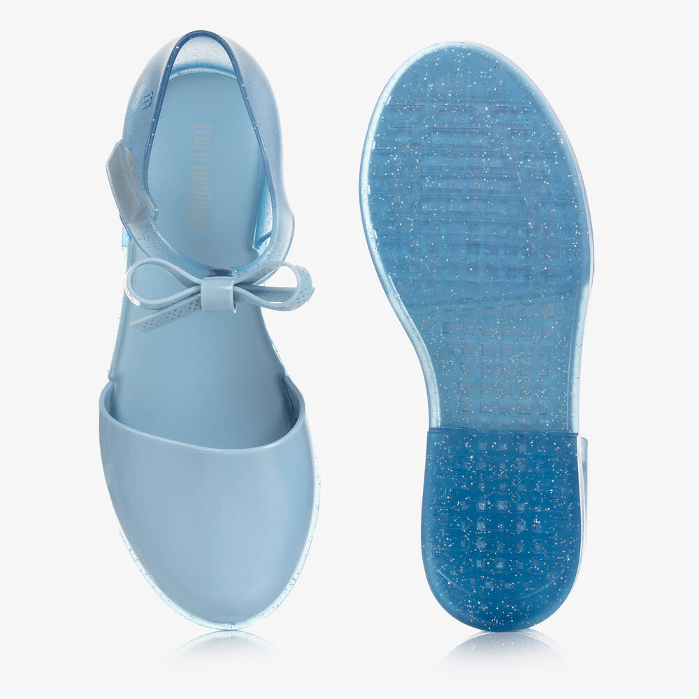 Mini Melissa-Голубые резиновые туфли с бантиками | Childrensalon Outlet