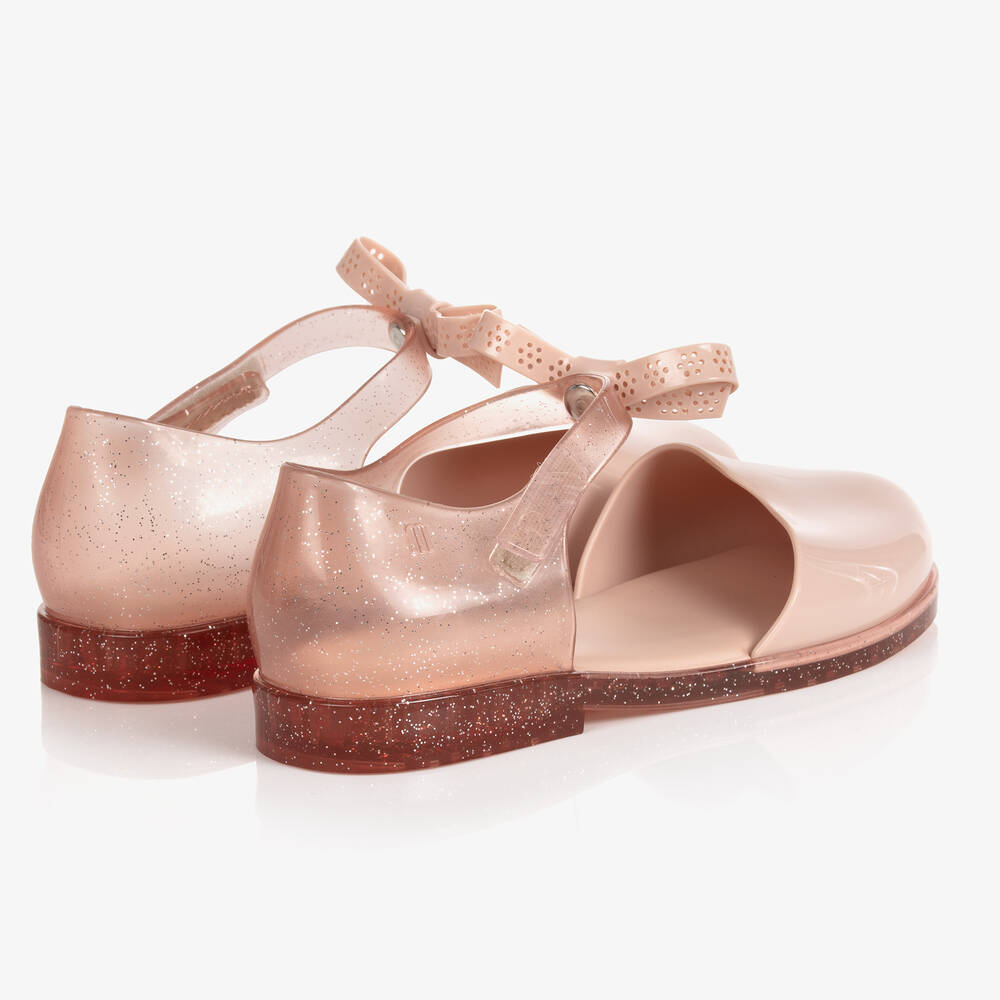 Mini Melissa-Розовые резиновые туфли с бантиками | Childrensalon Outlet