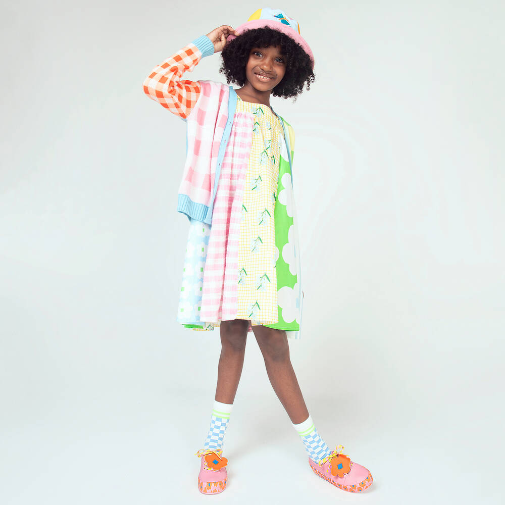 Mini Melissa-Junior Girls Pink Floral Jelly Trainers | Childrensalon Outlet
