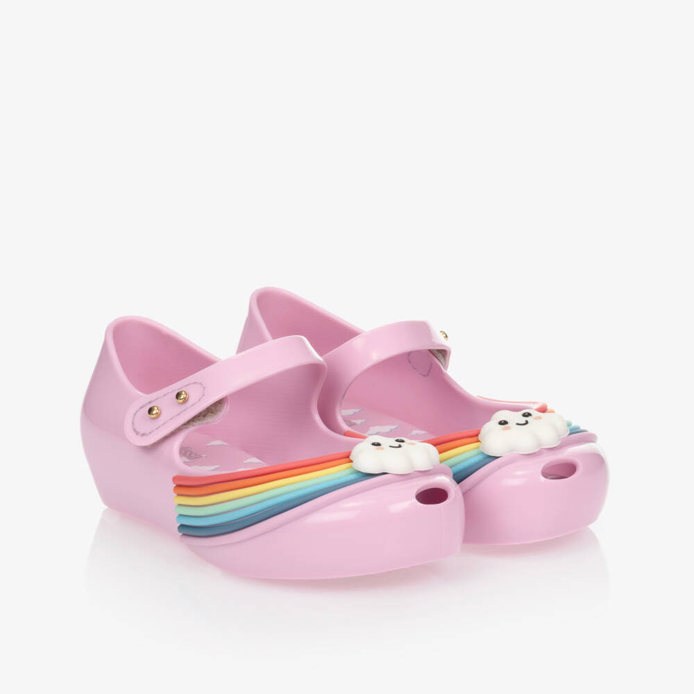 Mini Melissa-Lilac Pink Cloud Jelly Shoes | Childrensalon Outlet