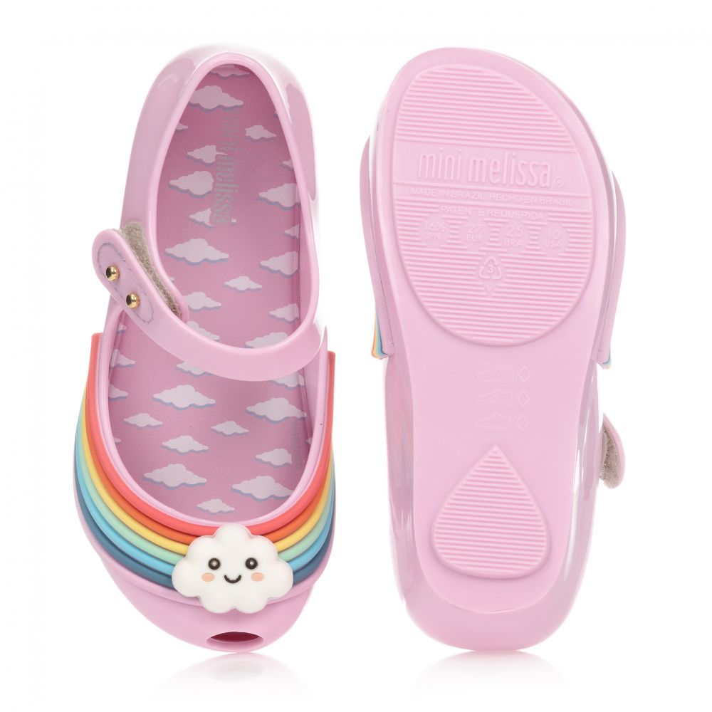 Mini melissa rainbow hotsell shoes