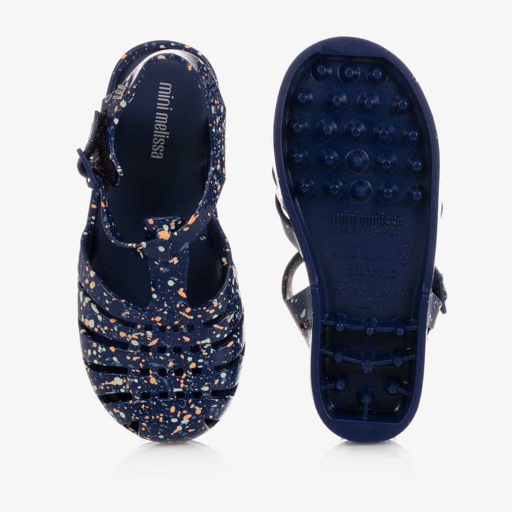 Mini Melissa-Navy Blue Jelly Shoes | Childrensalon Outlet