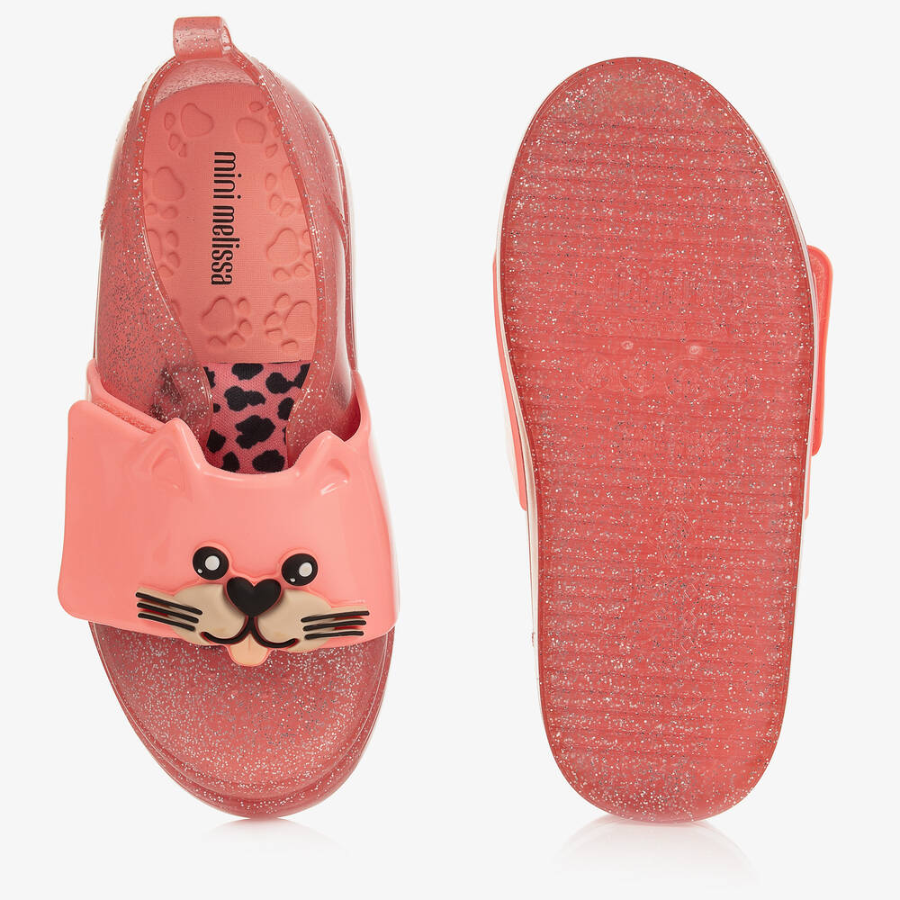 Mini Melissa Pink Cat Jelly Trainer Shoes Childrensalon Outlet