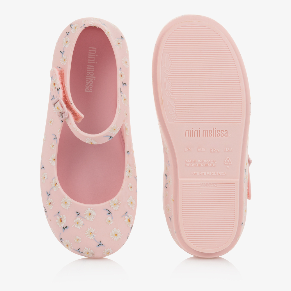 Mini Melissa Pink Daisy Jelly Shoes Childrensalon Outlet
