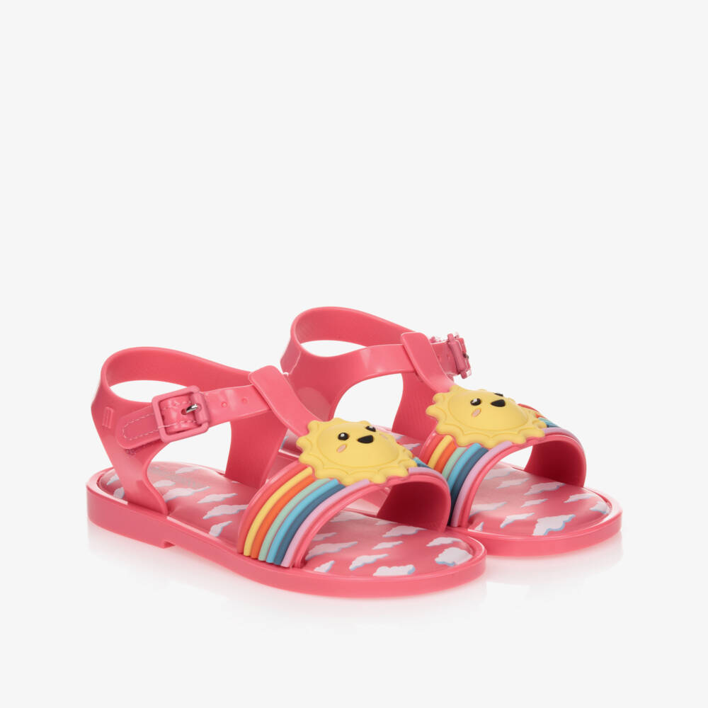 Mini Melissa-Pink Jelly Sandals | Childrensalon Outlet