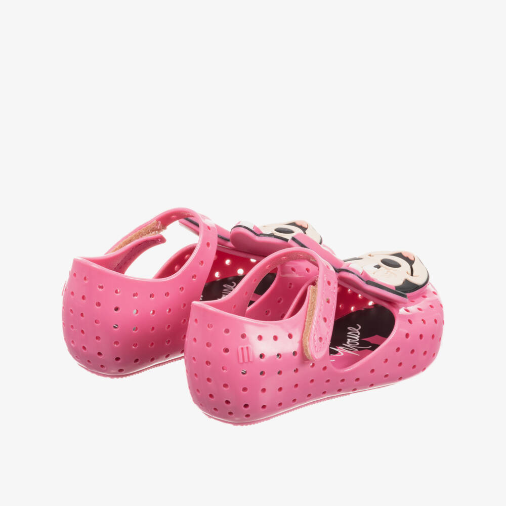 Mini Melissa-Pink Minnie Mouse Jelly Shoes | Childrensalon Outlet