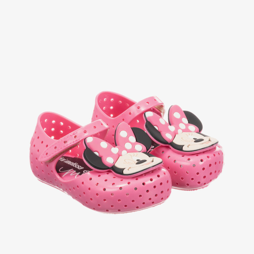 Mini Melissa-Pink Minnie Mouse Jelly Shoes  | Childrensalon Outlet