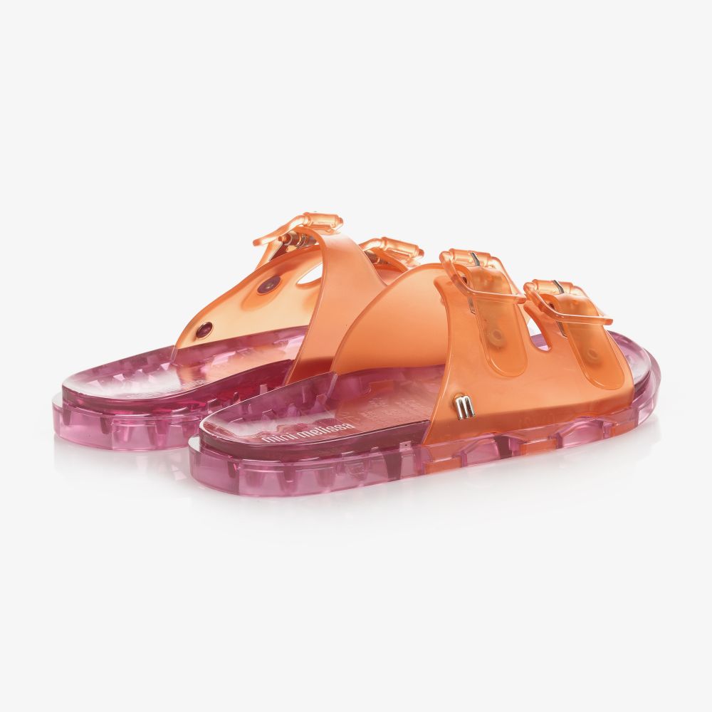 Mini Melissa-Pink & Orange Jelly Sliders | Childrensalon Outlet