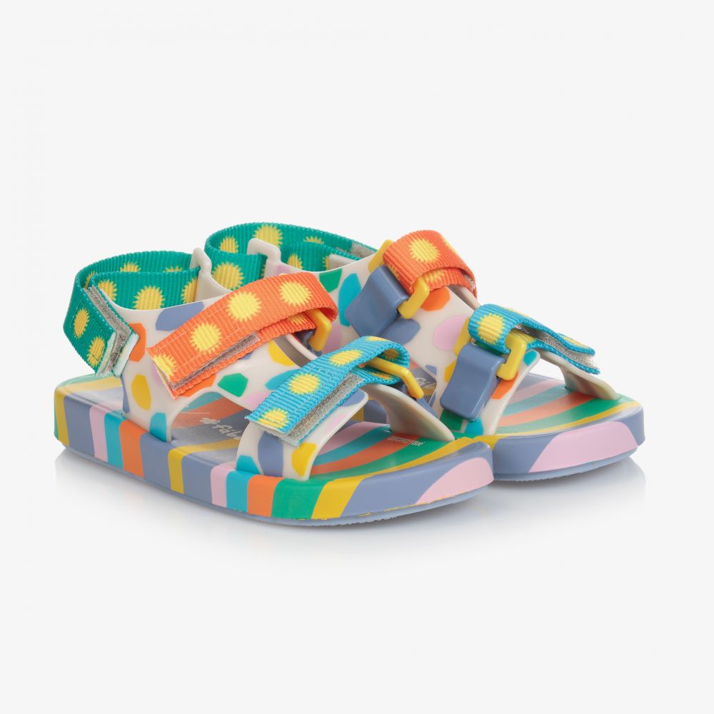 Mini Melissa - Bunte Baby-Sandalen mit Sonnen-Motiv | Childrensalon