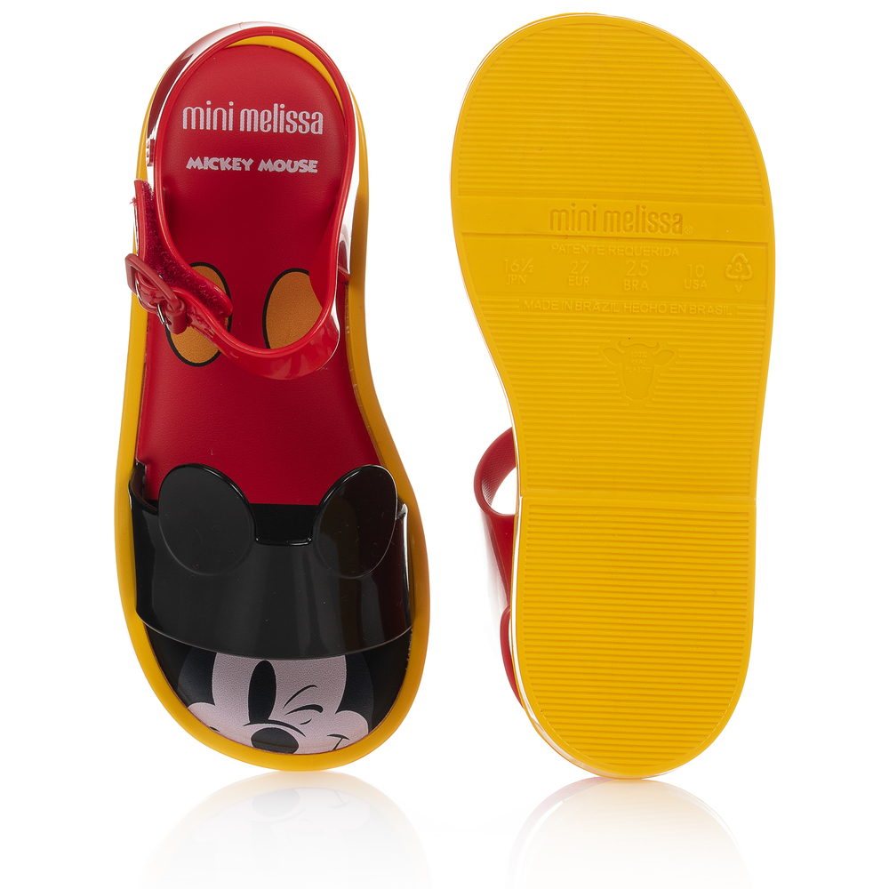 Mini Melissa Red Disney Jelly Sandals Childrensalon Outlet