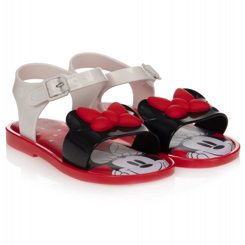 Mini Melissa - Красные резиновые сандалии Disney | Childrensalon